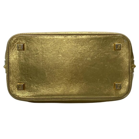 Auth LOUIS VUITTON Lockit PM M95433 Gold Suhali - TH3017 Handbag Goat Leather - Picture 6 of 13